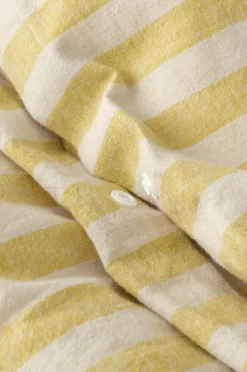 Ellos Dynebetræk|Sengesæt-Home Sengesæt Elly Classic Stripe i genanvendt halvlinned 2 eller 3 stykker
