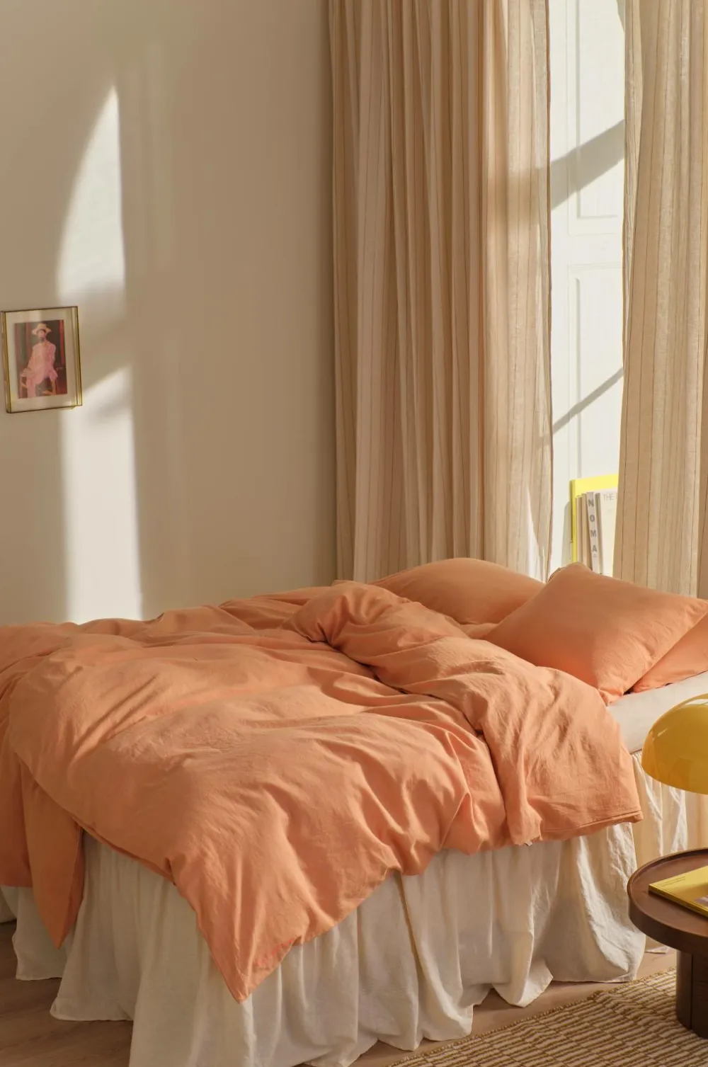 Ellos Dynebetræk|Sengesæt-Home Sengesæt Elly i genanvendt halvlinned 2 eller 3 stykker