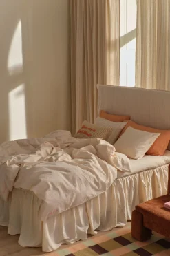 Ellos Dynebetræk|Sengesæt-Home Sengesæt Elly i genanvendt halvlinned 2 eller 3 stykker