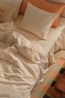 Ellos Dynebetræk|Sengesæt-Home Sengesæt Elly i genanvendt halvlinned 2 eller 3 stykker