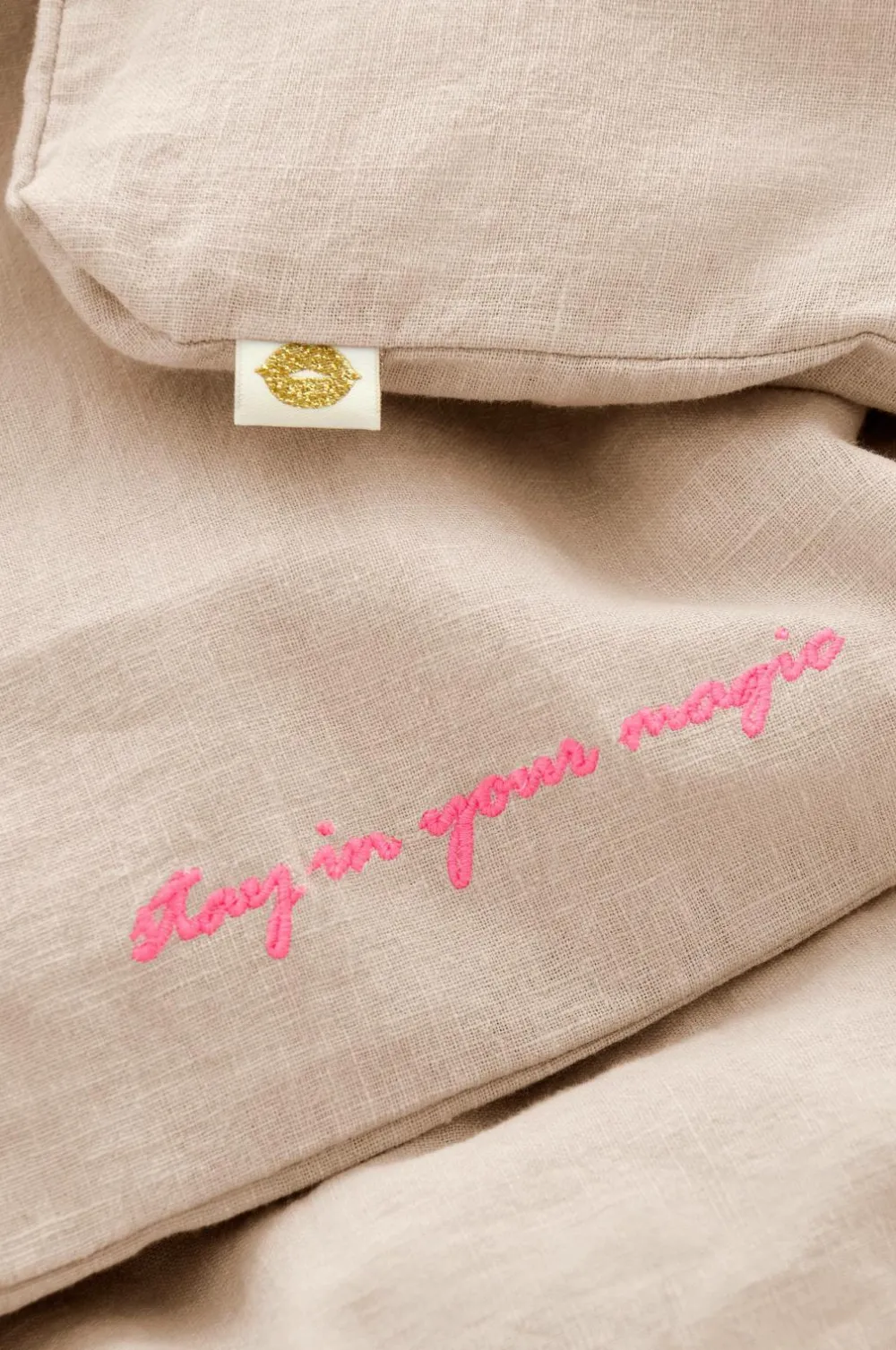 Ellos Dynebetræk|Sengesæt-Home Sengesæt Elly i genanvendt halvlinned 2 eller 3 stykker