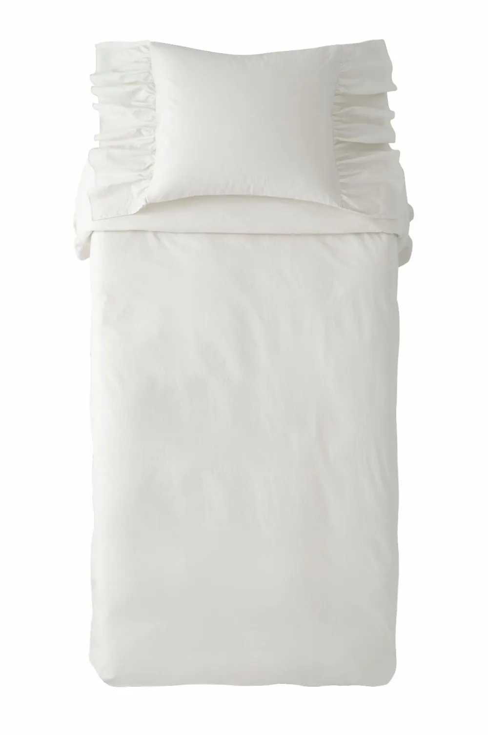 Ellos Dynebetræk|Sengesæt-Home Sengesæt Juliett Giant Frill i vasket bomuld 2 dele