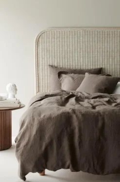 Ellos Sengetæpper-Home Sengetæppe Kiyoko i vasket hør