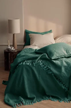 Ellos Sengetæpper-Home Sengetæppe Kiyoko i vasket hør