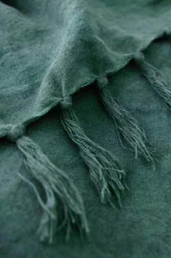 Ellos Sengetæpper-Home Sengetæppe Kiyoko i vasket hør