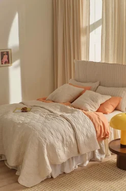 Ellos Sengetæpper-Home Sengetæppe Elly Quilted i genanvendt halvlinned