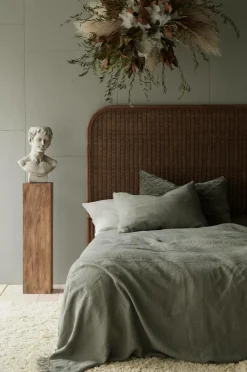 Ellos Sengetæpper-Home Sengetæppe Kiyoko i vasket hør