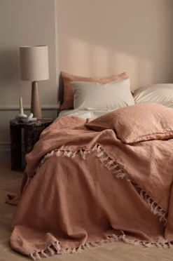 Ellos Sengetæpper-Home Sengetæppe Kiyoko i vasket hør