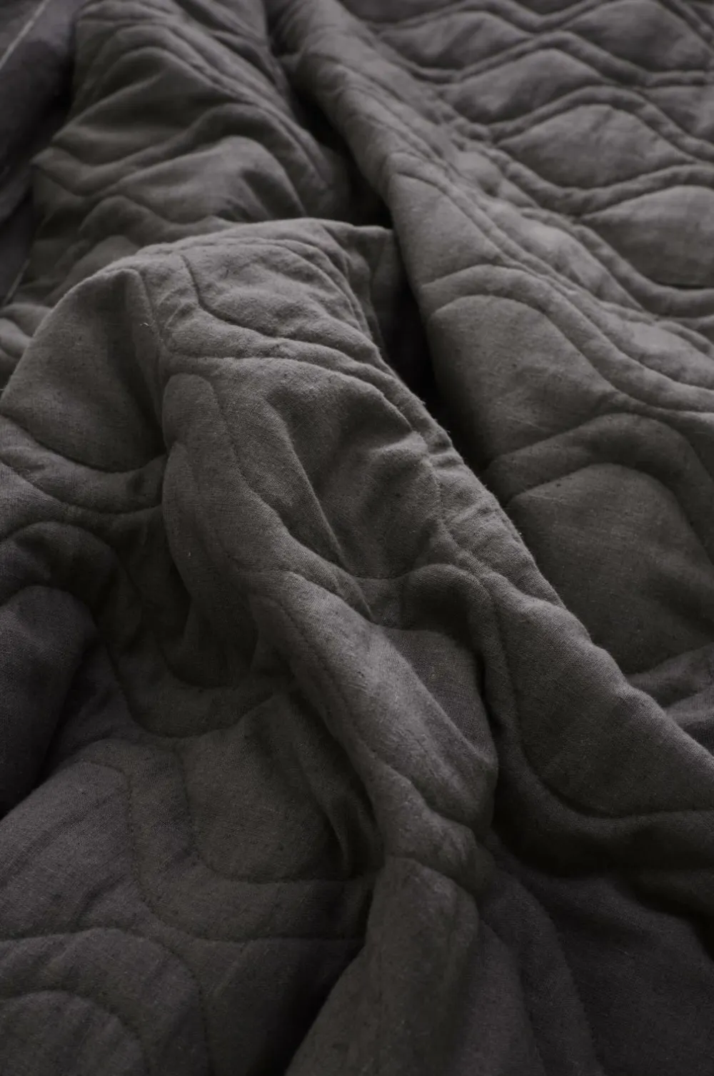 Ellos Sengetæpper-Home Sengetæppe Elly Quilted i genanvendt halvlinned