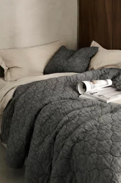 Ellos Sengetæpper-Home Sengetæppe Elmira af vasket hør 180x260 cm