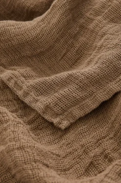 Ellos Sengetæpper-Home Sengetæppe Candice Grating i vasket linned