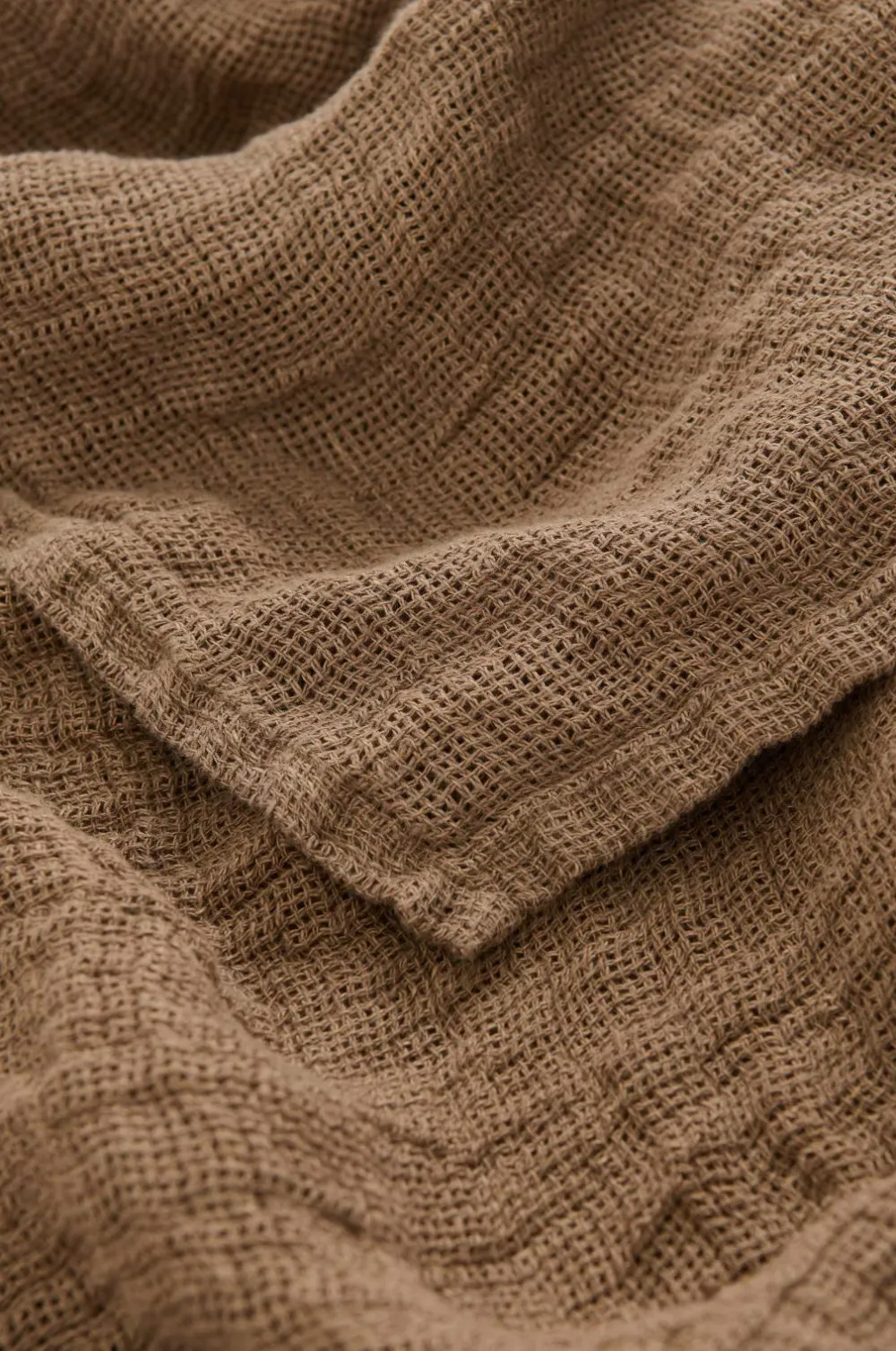 Ellos Sengetæpper-Home Sengetæppe Candice Grating i vasket linned