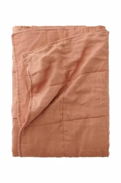 Ellos Sengetæpper-Home Sengetæppe Candice Square i vasket hør