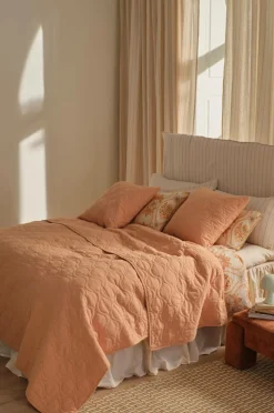 Ellos Sengetæpper-Home Sengetæppe Elly Quilted i genanvendt halvlinned