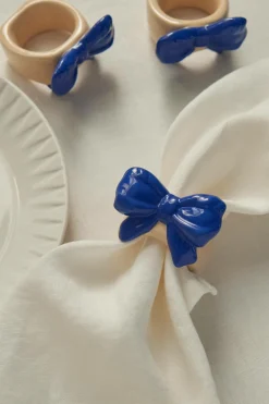 Ellos Borddækning & Servering|Bordtekstiler-Home Servietringe Bow 4-pak