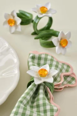 Ellos Borddækning & Servering|Bordtekstiler-Home Servietringe Lily 4-pak