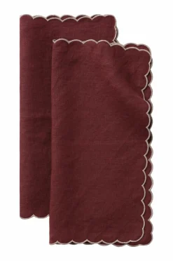 Ellos Borddækning & Servering|Bordtekstiler-Home Servietter Malva Scallop 40x40 cm 2-pak