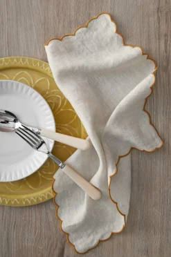 Ellos Borddækning & Servering|Bordtekstiler-Home Servietter Malva Scallop 40x40 cm 2-pak