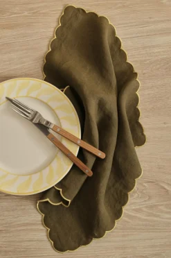 Ellos Borddækning & Servering|Bordtekstiler-Home Servietter Malva Scallop 40x40 cm 2-pak