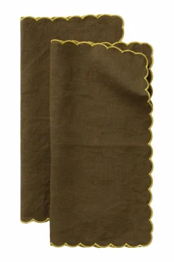 Ellos Borddækning & Servering|Bordtekstiler-Home Servietter Malva Scallop 40x40 cm 2-pak