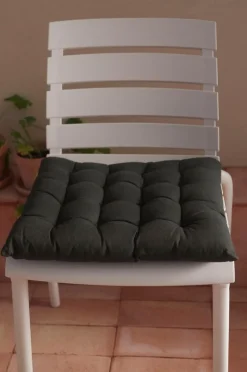 Ellos Udemøbler & Have|Møbeltekstiler-Home Siddehynde Candice af vasket hør, 40x40x5 cm