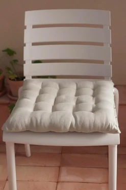 Ellos Udemøbler & Have|Møbeltekstiler-Home Siddehynde Candice af vasket hør, 40x40x5 cm