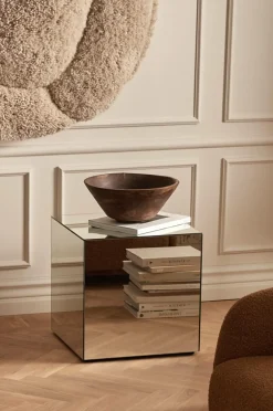 Ellos Borde-Home Sidebord Kube med spejlglas