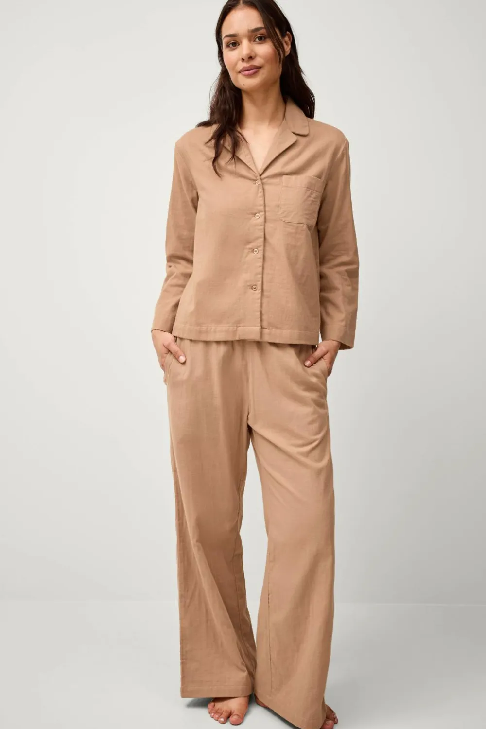 Ellos Homewear-Home Skjorte Candela Peached