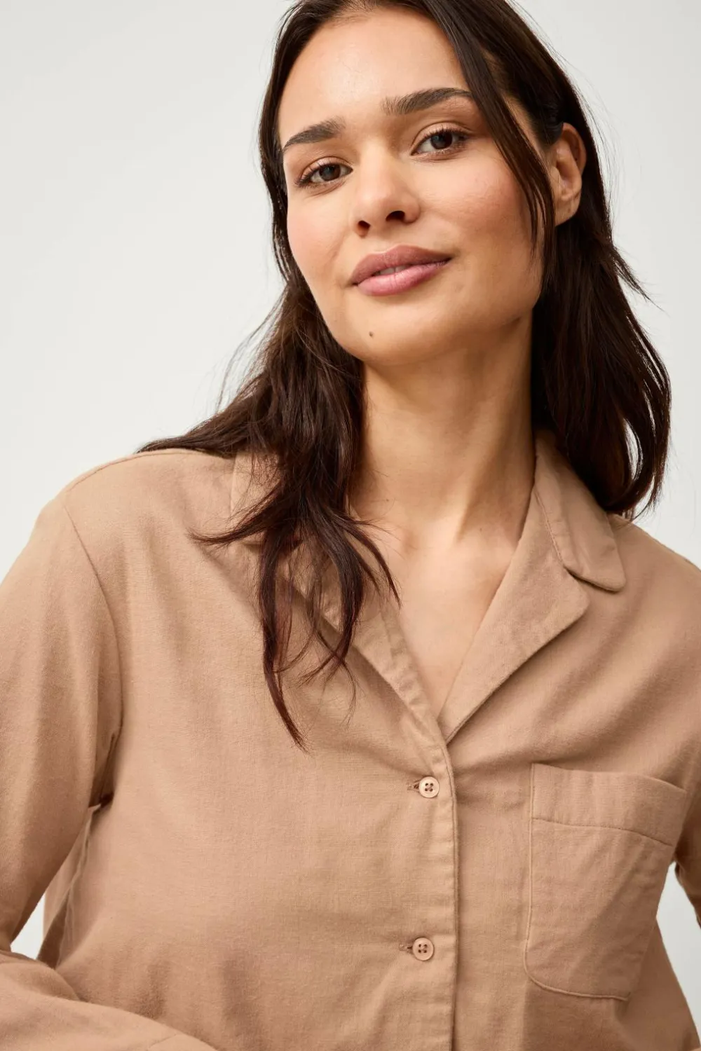 Ellos Homewear-Home Skjorte Candela Peached