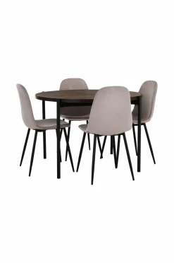 Ellos Spisegrupper-Home Spisebordssæt Gilda med 1 bord og 4 stole