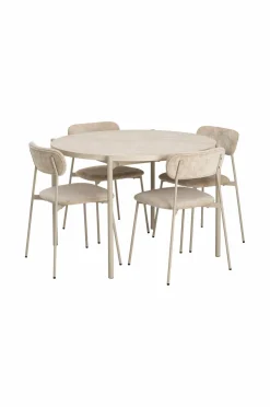 Ellos Spisegrupper-Home Spisegruppe Tridita med 1 bord + 4 stole