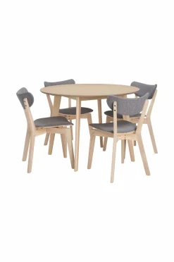Ellos Spisegrupper-Home Spisegruppe Ridney med 1 bord + 4 stole med polstring
