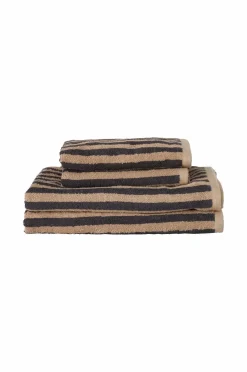 Ellos Badeværelsestekstiler-Home Sæt med frottéhåndklæder Stripe 4 dele