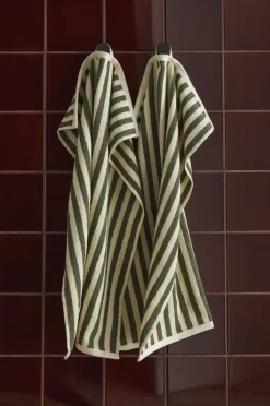 Ellos Badeværelsestekstiler-Home Sæt med frottéhåndklæder Stripe 2 dele