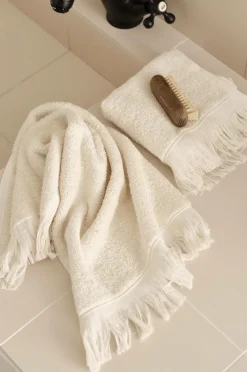 Ellos Badeværelsestekstiler-Home Sæt med frottéhåndklæder Molly 2 dele