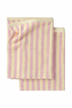Ellos Badeværelsestekstiler-Home Sæt med frottéhåndklæder Stripe 2 dele