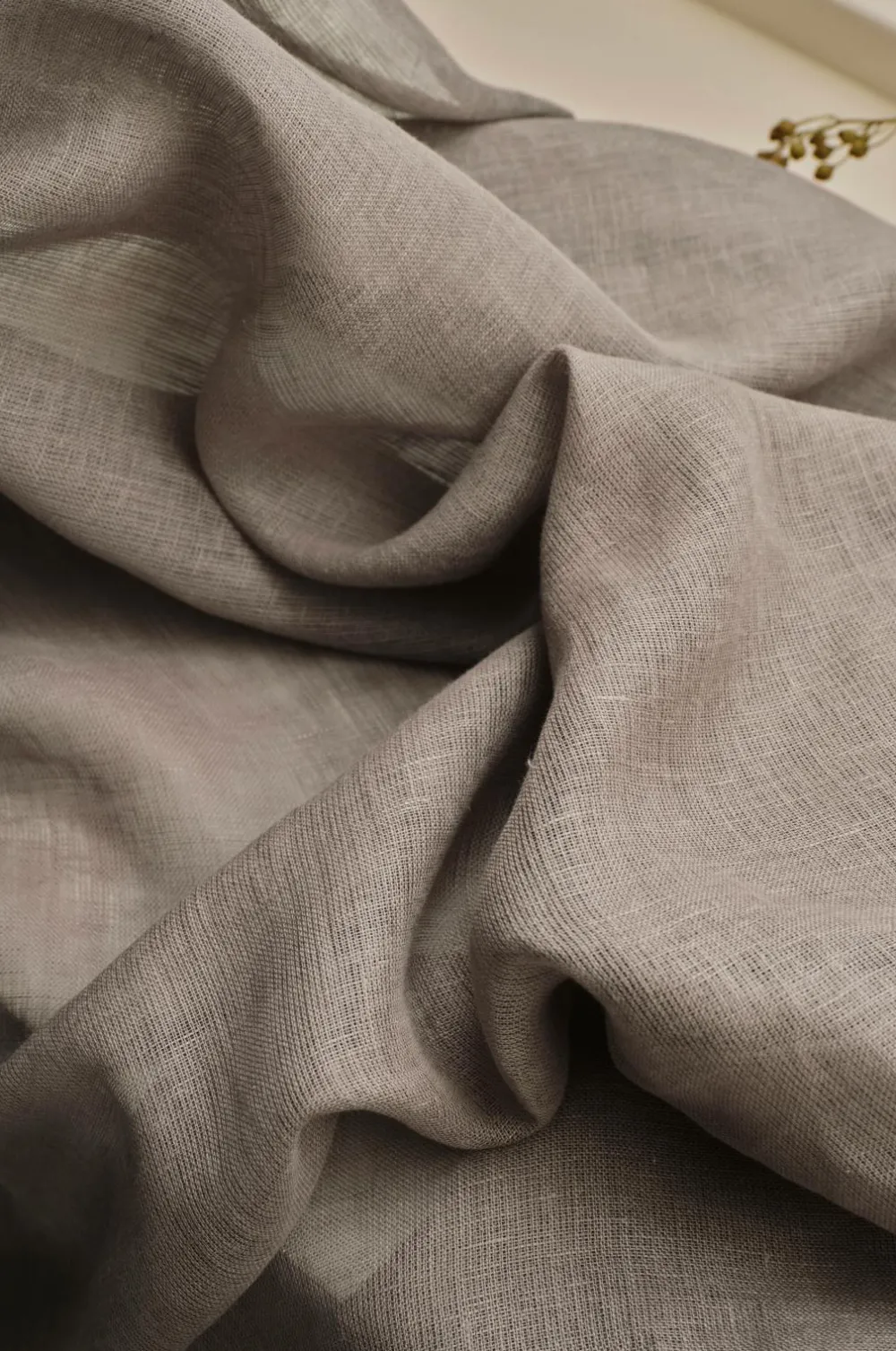 Ellos Stofprøver - Gardiner-Home Stofprøve Cleo i hør