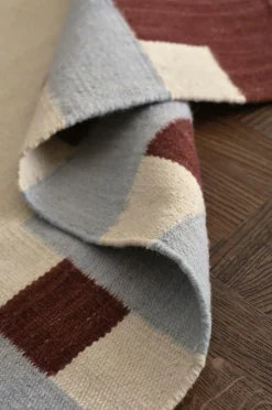 Ellos Uldtæpper|Fladvævede Tæpper-Home Uldgulvtæppe Visby