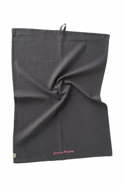 Ellos Køkkentekstiler-Home Viskestykke Elly i genanvendt halvlinned 2-pak