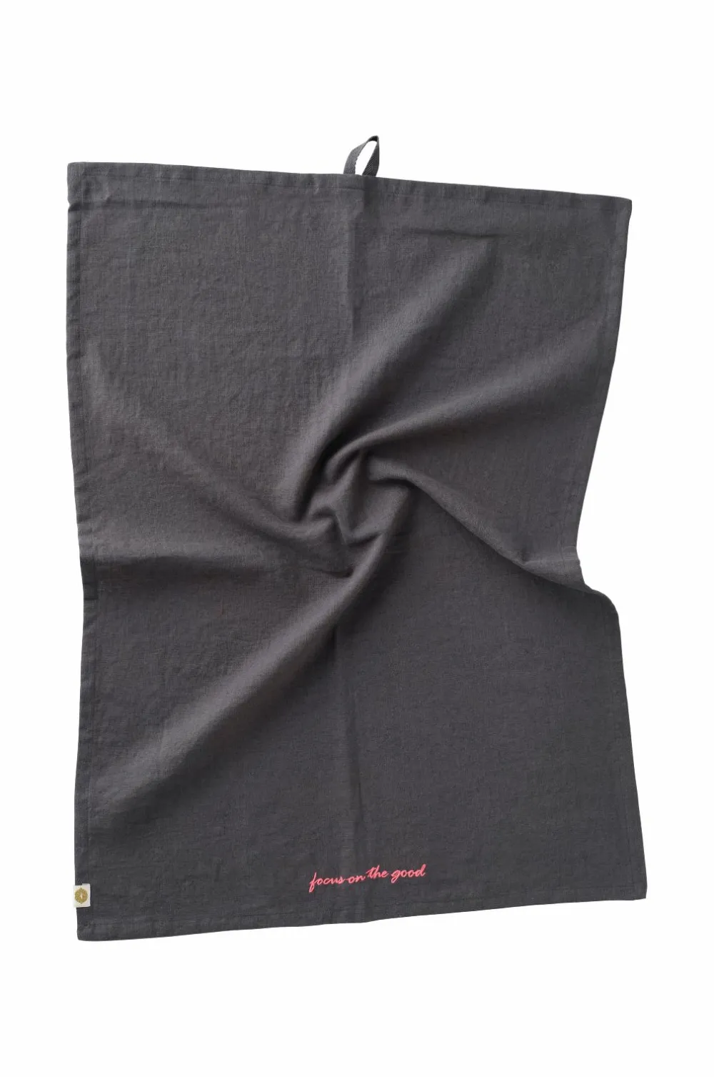 Ellos Køkkentekstiler-Home Viskestykke Elly i genanvendt halvlinned 2-pak