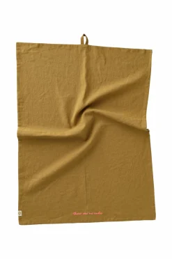 Ellos Køkkentekstiler-Home Viskestykke Elly i genanvendt halvlinned 2-pak