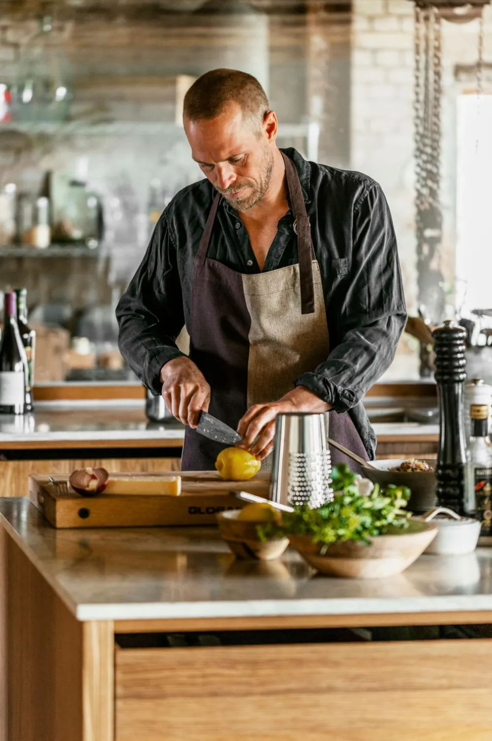 Gustav Ovland Køkkentekstiler-Forklæde Cultra