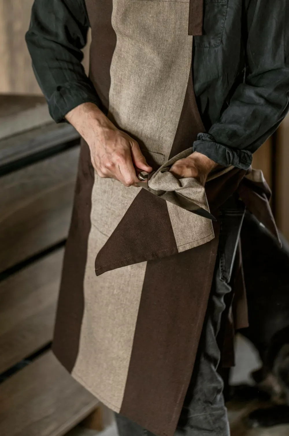 Gustav Ovland Køkkentekstiler-Forklæde Cultra