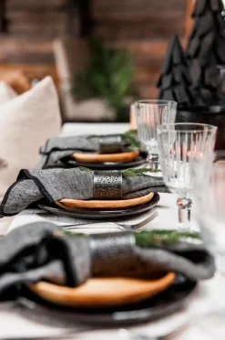 Halvor Bakke Bordtekstiler-Firense Servietring 4-pk