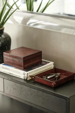 Halvor Bakke Småopbevaring-Opbevaringsboks i læder med låg