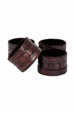 Halvor Bakke Bordtekstiler-Servietringe i læder 4-pk