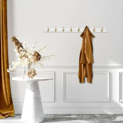 Hanah Home Reoler Og Opbevaring-Vægkrog i træ Sila Wight