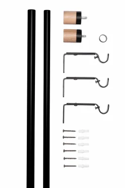 Hasta Gardintilbehør-Gardinstangssæt Astrid 110-200 cm