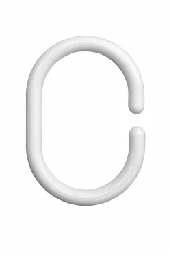 Hasta Gardintilbehør-Ringe til badeforhængsstang 12-pak