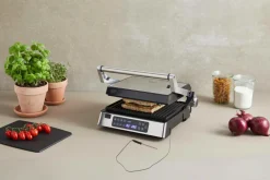 Haws Små Køkkenmaskiner-Bordgrill / Panini-grill med digitalt termometer 2000W